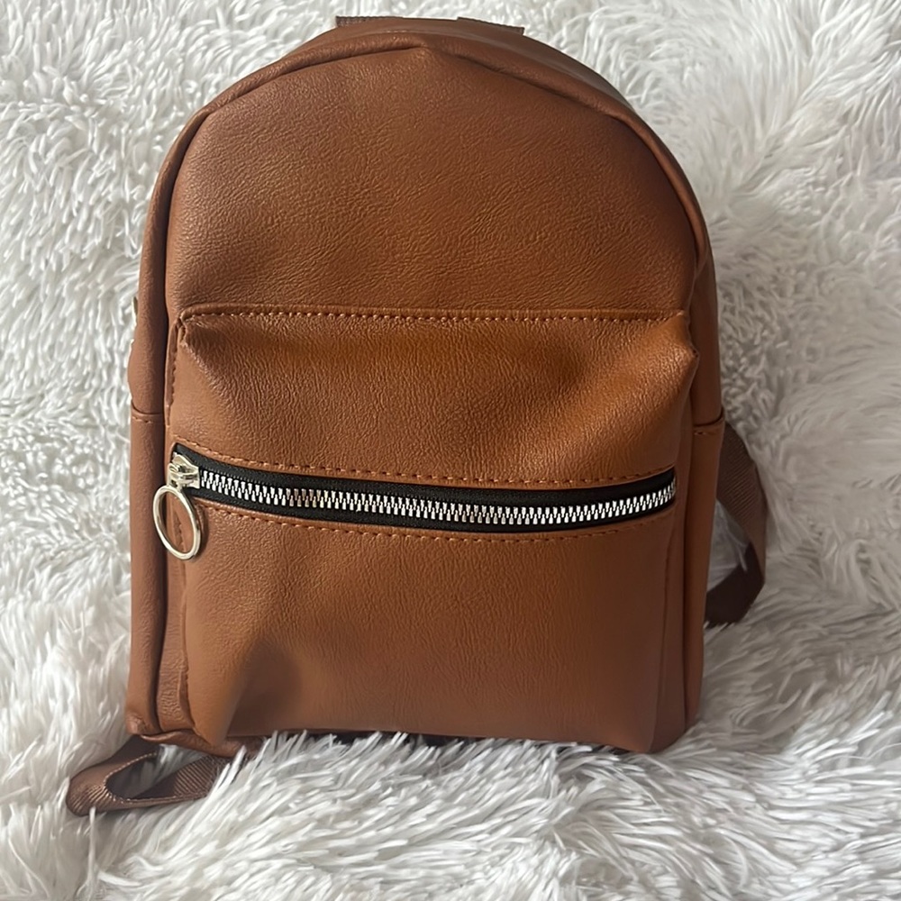 Off Brand Leather Inspired Mini Backpack